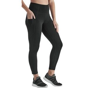 New Members Mark‎ Womens Black High-Rise Ankle Leggings Size S
